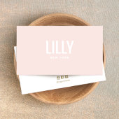 Leicht rosa Einfach Beruflich Visitenkarte