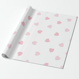 Leicht rosa Herz Texturierte Wrapping Paper Geschenkpapier