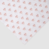 Leicht rosa Rose Gold Herzmuster Seidenpapier (Ausschnitt)