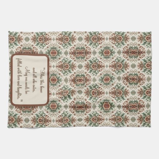 Leicht rustikal Traditionell anpassbar Geschirrtuch (Horizontal)