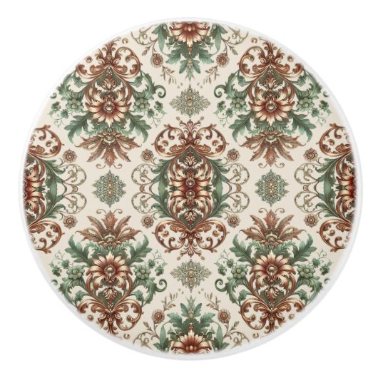 Leicht rustikale Tradition Keramikknauf (Vorderseite)