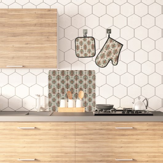 Leicht rustikale Tradition Ofenhandschuh & Topflappen-Set