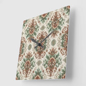 Leicht rustikale Tradition Quadratische Wanduhr (Winkel)