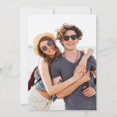 Leicht Tinted Shades Foto Wedding Einladung (Rückseite)