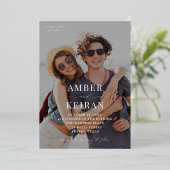 Leicht Tinted Shades - Foto Wedding Folieneinladung (Stehend vorne)