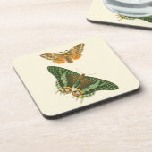 Leicht umgrenzte Schmetterlingsmalerei Getränkeuntersetzer (Linke Seite)