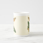 Leicht umgrenzte Schmetterlingsmalerei Porzellantasse (Vorderseite)