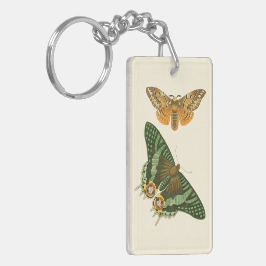 Leicht umgrenzte Schmetterlingsmalerei Schlüsselanhänger (Vorderseite links)