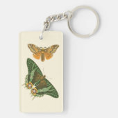 Leicht umgrenzte Schmetterlingsmalerei Schlüsselanhänger (Rückseite)