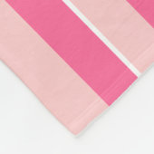 Leicht und dunkelrosa gestreift Fleece schwarz (Ecke)