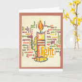 Leicht und schön karte (Gelbe Blume)