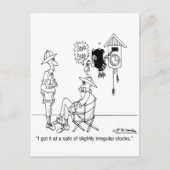 Leicht unregelmäßige Kuckucksuhr Postkarte (Vorderseite)