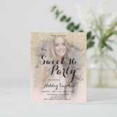 Leicht vergoldeter Glitzer elegantes Foto Budget S (Stehend Vorderseite)