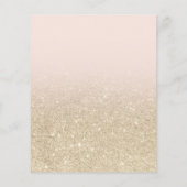 Leicht vergoldeter Glitzer elegantes Foto Budget S (Rückseite)