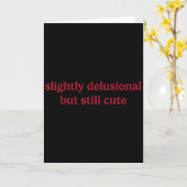 Leicht verrückt, aber immer noch süß lustiger Humo Karte (Gelbe Blume)