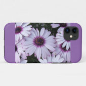 Leicht violette Blumen mit Lila Hintergrund Case-Mate iPhone Hülle (Rückseite (Horizontal))