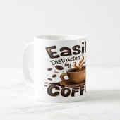 Leicht vom Kaffee abgelenkt Kaffeetasse (Vorderseite Links)