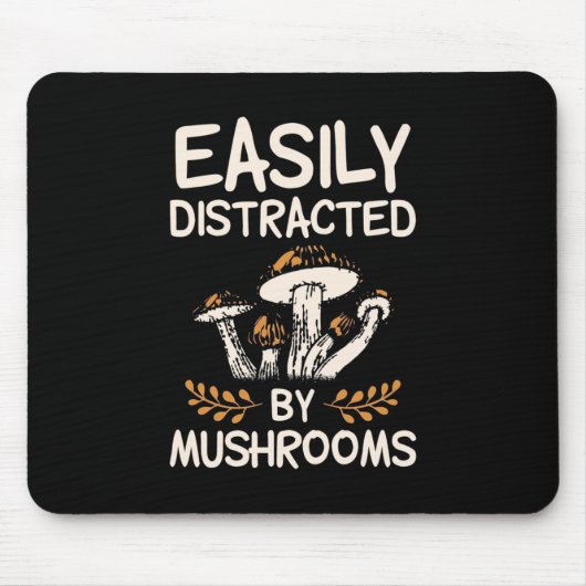 Leicht vom Pilz abgelenkt Mousepad (Vorne)