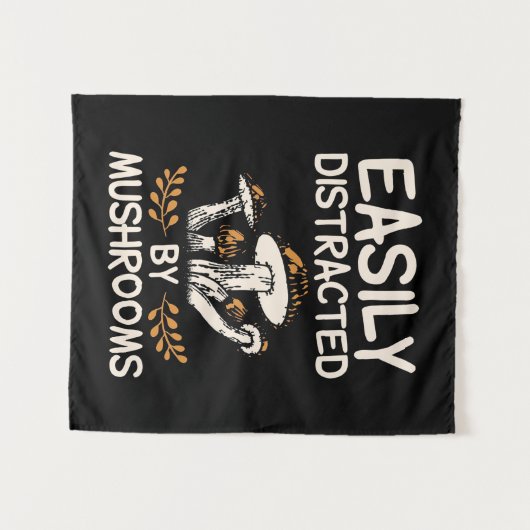 Leicht vom Pilz abgelenkt Wandteppich (Vorderseite (Horizontal))