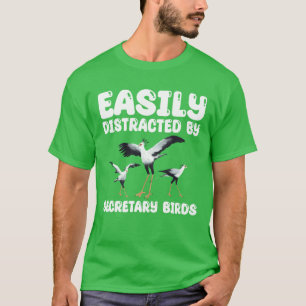 Leicht vom Sekretär "Birds Junge" abgelenkt T-Shirt