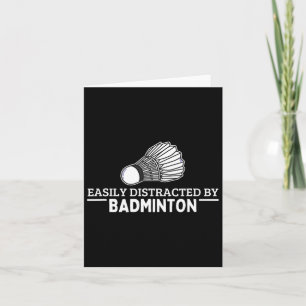 Leicht von Badminton Shuttle Funny Badmi abgelenkt Karte