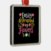 Leicht von Blume abgelenkt Ornament Aus Metall (Rechts)