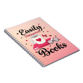 Leicht von Büchern abgelenkt Notizblock (Rechte Seite)