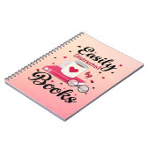 Leicht von Büchern abgelenkt Notizblock (Linke Seite)