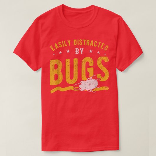 Leicht von Bugs abgelenkt T-Shirt (Design vorne)