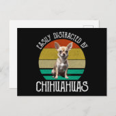 Leicht von Chihuahuas abgelenkt Postkarte (Vorne/Hinten)