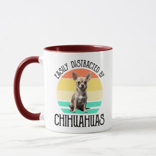 Leicht von Chihuahuas abgelenkt Tasse (Links)