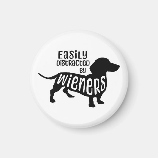 Leicht von Dackeln abgelenkt Magnet (Vorne)