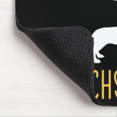 Leicht von Dackeln abgelenkt Mousepad (Ecke)