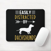 Leicht von Dackeln abgelenkt Mousepad (Mit Mouse)