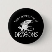 Leicht von Drachen abgelenkt Button (Vorderseite)