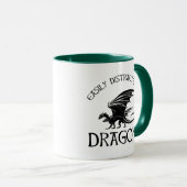 Leicht von Drachen abgelenkt Tasse (VorderseiteRechts)