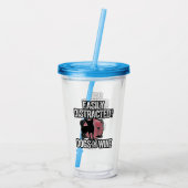 Leicht von Eichhörnchen und Wein abgelenkt Acryltrinkbecher (Rückseite)