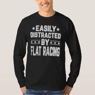 Leicht von einem flachen Racing Racer abgelenkt T-Shirt