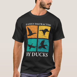 Leicht von Enten abgelenkt Funny Duck Hunter T-Shirt