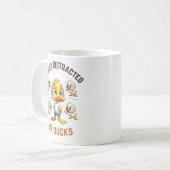 Leicht von Enten abgelenkt Kaffeetasse (Vorderseite Links)