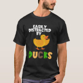 Leicht von Enten abgelenkt, meine Enten in einer R T-Shirt (Vorderseite)