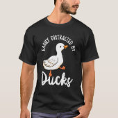 Leicht von Enten abgelenkt Niedlich zu Fuß Herde f T-Shirt (Vorderseite)