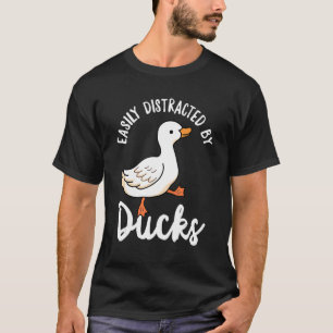 Leicht von Enten abgelenkt Niedlich zu Fuß Herde f T-Shirt