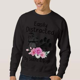 leicht von Faultier und Hund getrennt Sweatshirt