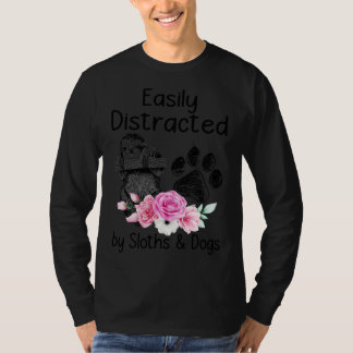 leicht von Faultier und Hund getrennt T-Shirt