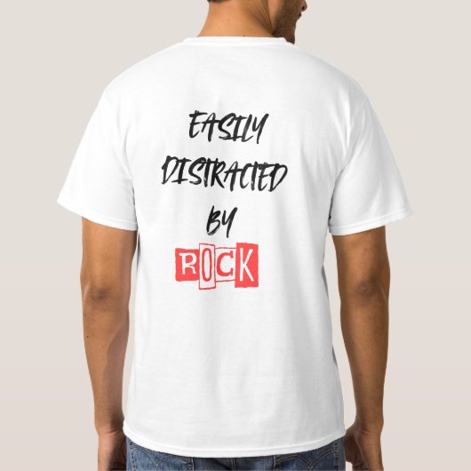 leicht von Felsen abgelenkt T-Shirt (Rückseite)