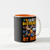 Leicht von Felsen abgelenkt Zweifarbige Tasse (VorderseiteRechts)