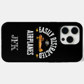 Leicht von Flugzeugen abgelenkt,modern,Pilot,lusti Case-Mate iPhone Hülle (Rückseite (Horizontal))
