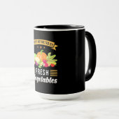 Leicht von frischem Gemüse abgelenkt Tasse (VorderseiteRechts)
