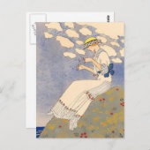 Leicht von George Barbier Postkarte (Vorne/Hinten)